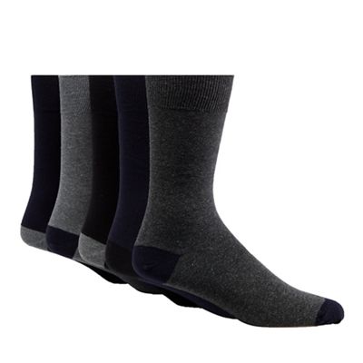 Freshen Up Your Feet Pack of five multi-coloured cotton blend socks